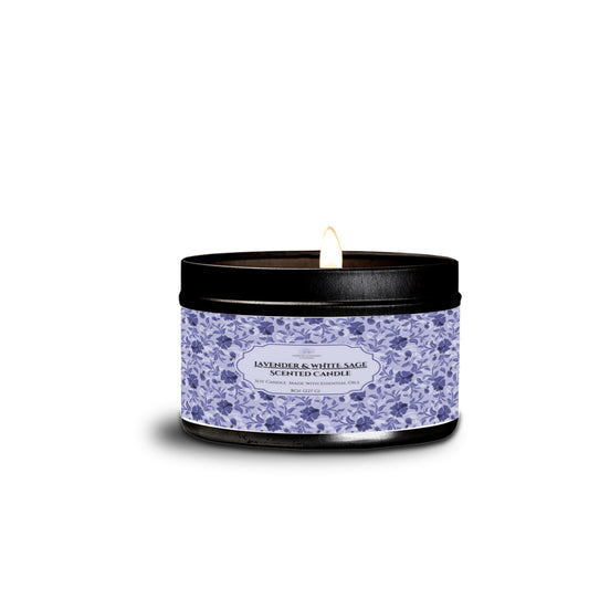 Lavender and White Sage Scented Candle