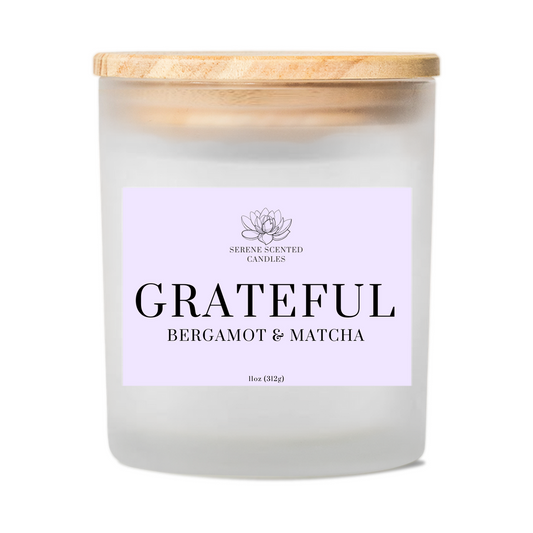 Grateful - Bergamot & Matcha Scented Candle